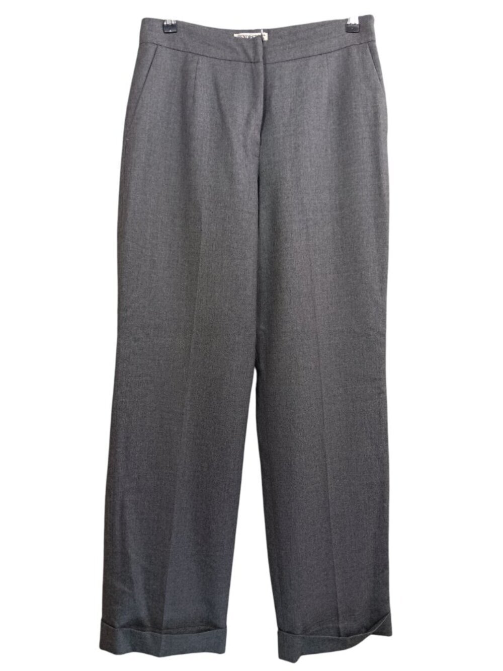 PENDLETON Women's Wool High Rise Flat Front Dress Pants Trousers Size 8 Gray